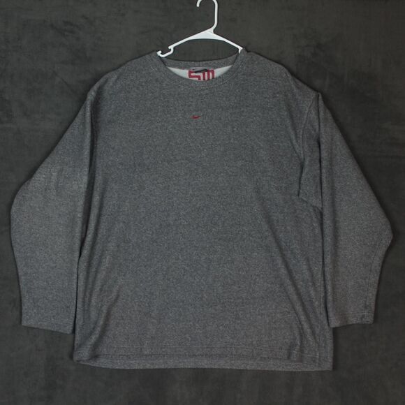 Nike Other - Nike Sweater Mens XL Gray 6453 Pullover Crewneck Swoosh Athletic Fleece Warm